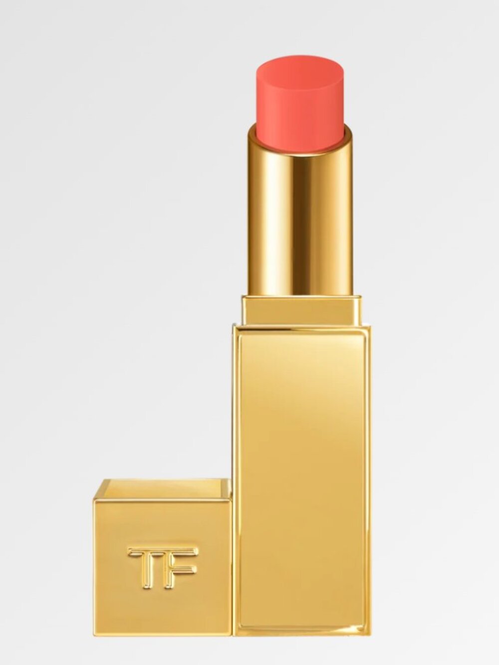 Tom Ford Lip Balm & Gloss Stick in Coral Pink with Gold Case